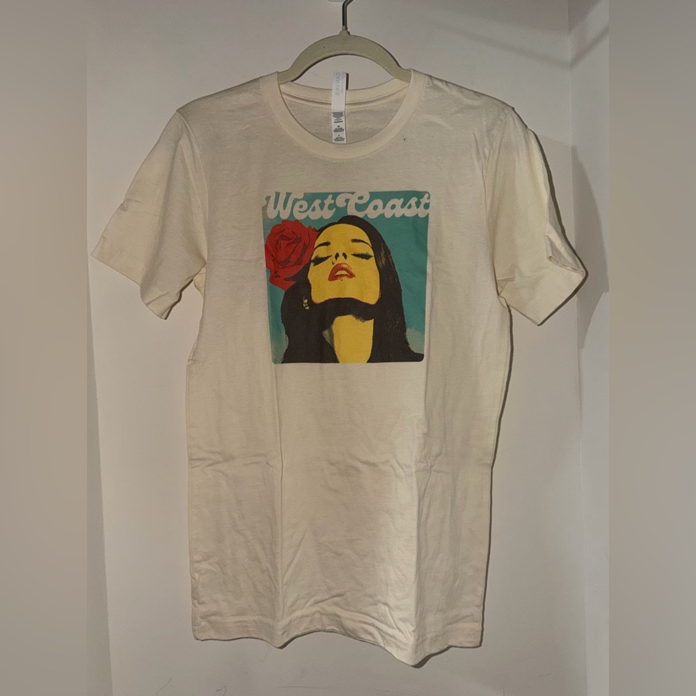 West Coast Graphic Tee with Rose